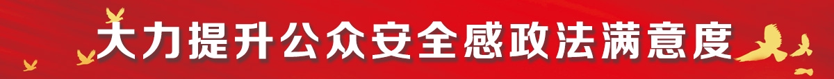 大力提升公眾安全感政法滿意度